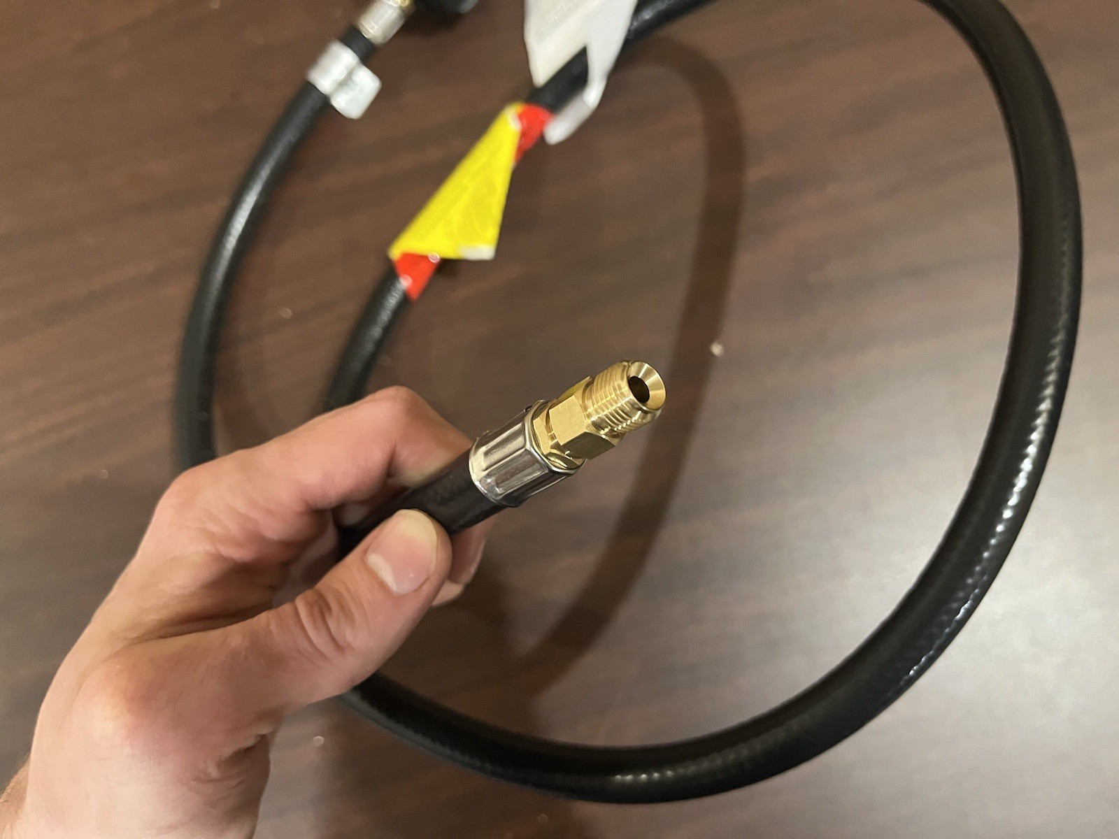 Gassaf 4 FT RV Propane Hose, Propane Pigtail Connector Hose QCC1 Connector- Acme gallery
