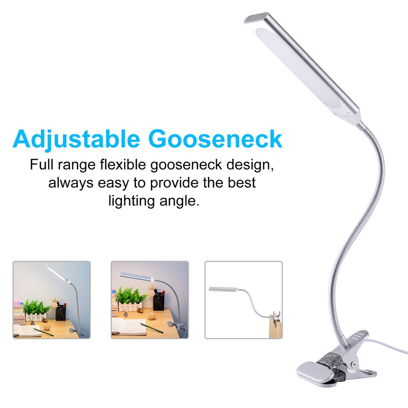 3 Mode 48 LED Flexible Reading Dimming Night Light USB Clip-on Table Desk Lamp gallery