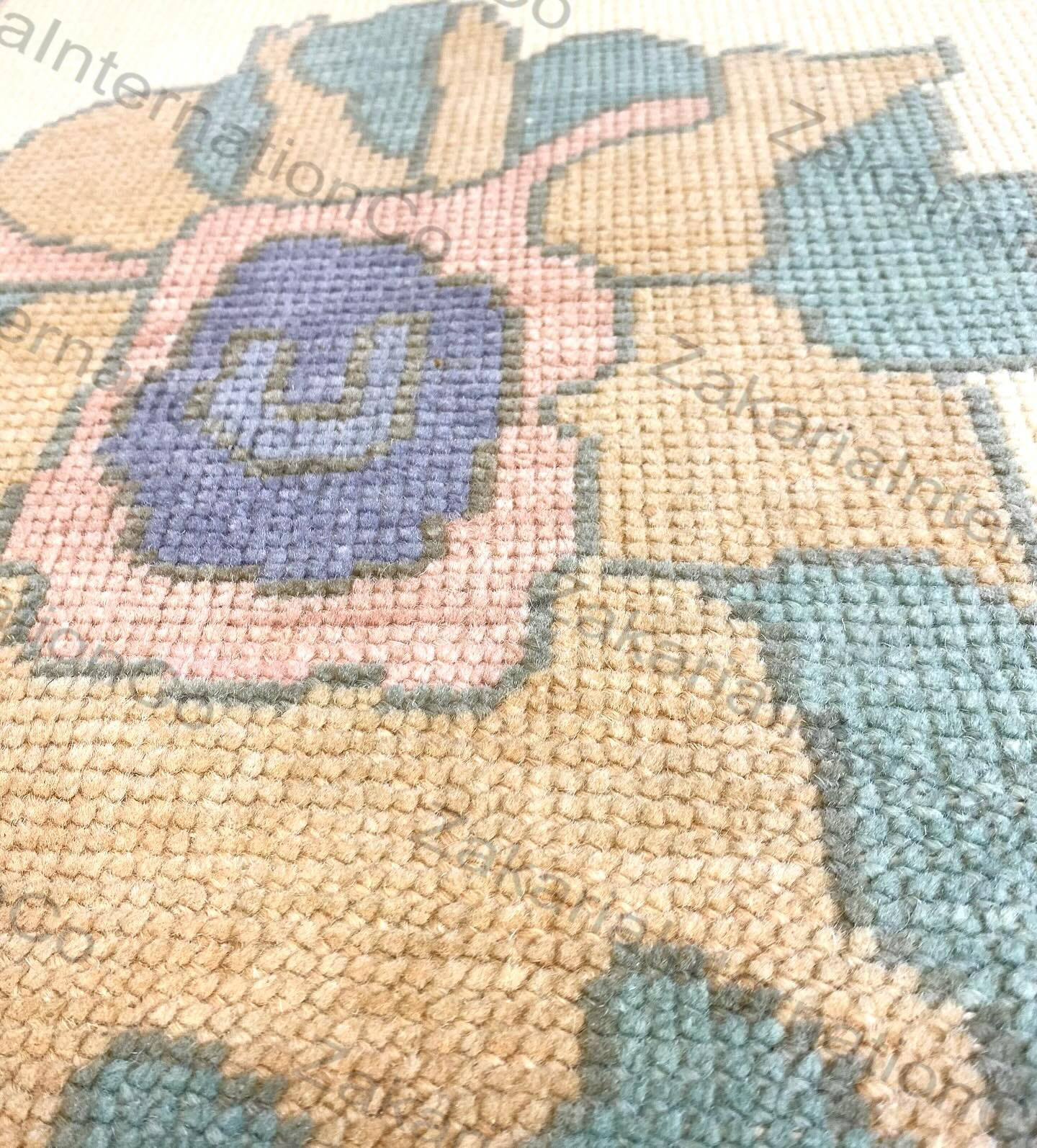 Handmade Wool Oushak Rug 8x10 | Hand Knotted Rug | Traditional Oriental 5x8 4x6 gallery