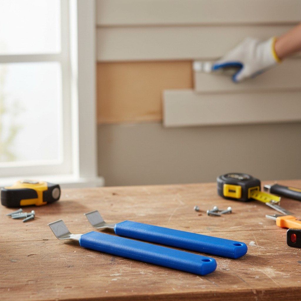 Efficient Vinyl Siding Removal Kit - Two Steel Tools with Extra-Leverage Design gallery