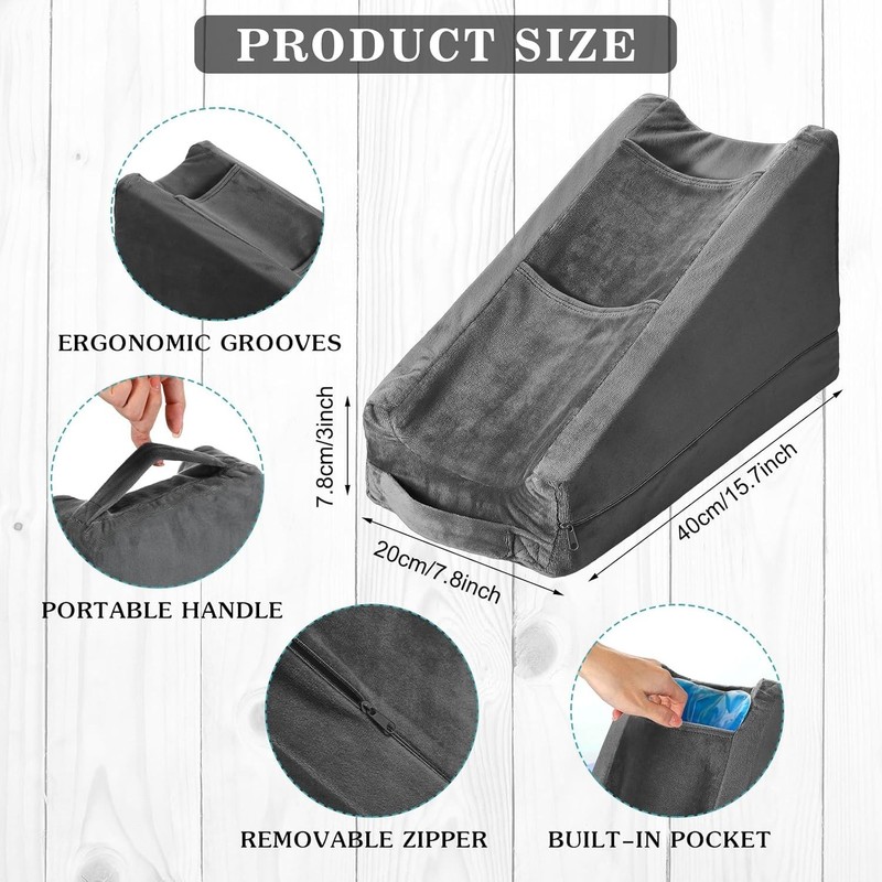 Arm Elevation Pillow with 2 Pockets, Soft Ergonomic Support Pillow for Elbow ... gallery