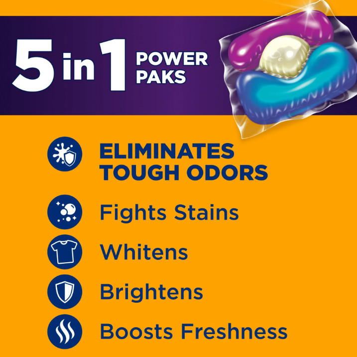 ARM & HAMMER Plus OxiClean With Odor Blasters Laundry Detergent, 5-IN-1, 72 Ct gallery