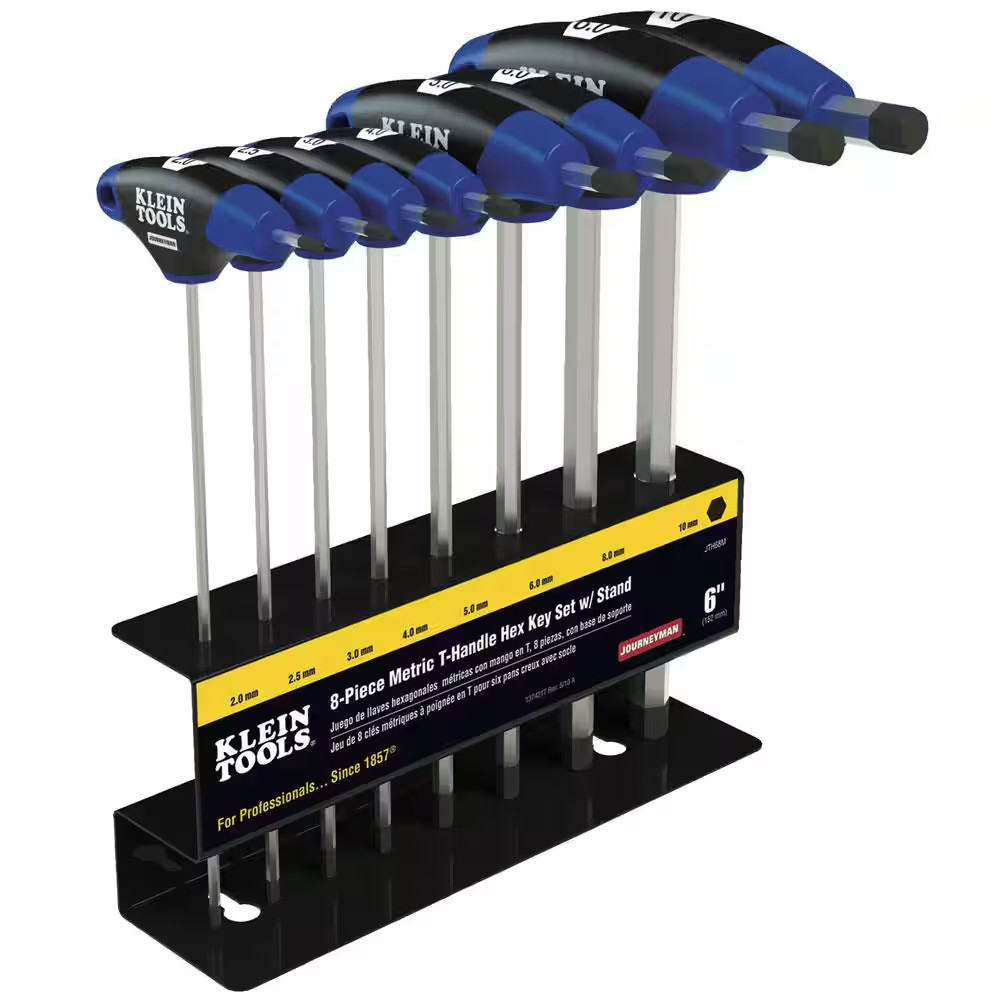 6 In. Journeyman Metric T-Handle Set with Stand (8-Piece) gallery