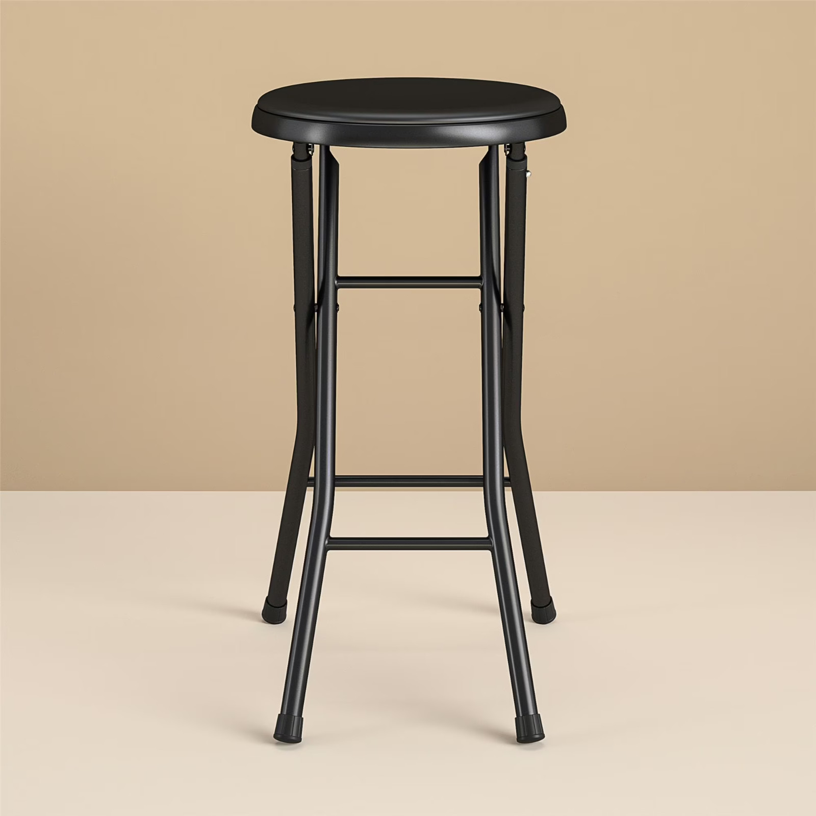 Mainstays 24" Vinyl Padded Folding Stool, Black gallery
