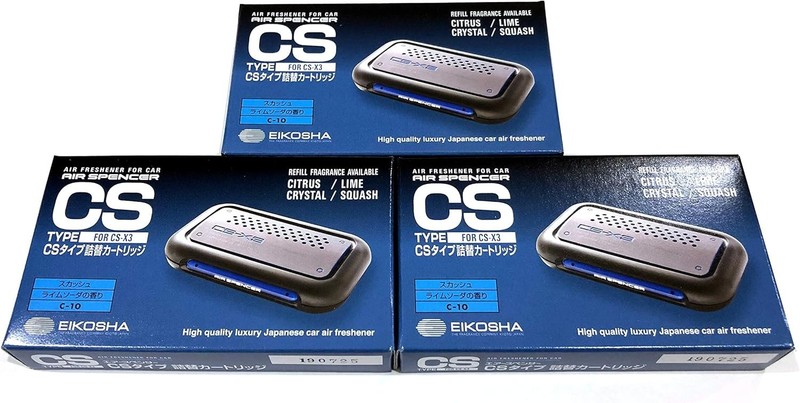 Long-Lasting CS-X3 Squash Scented Refills - 4 Weeks Freshness, Pack of 3 gallery