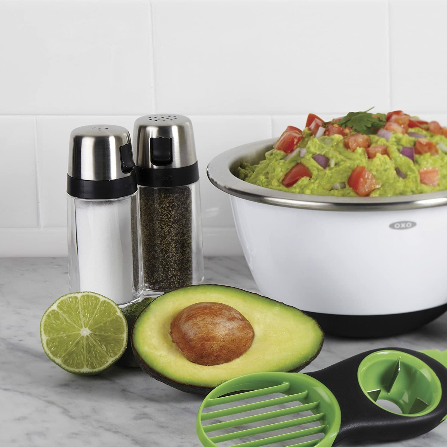 OXO Good Grips Plastic Salt Shaker/Pourer With Pour Spout - Stainless Steel Cap gallery