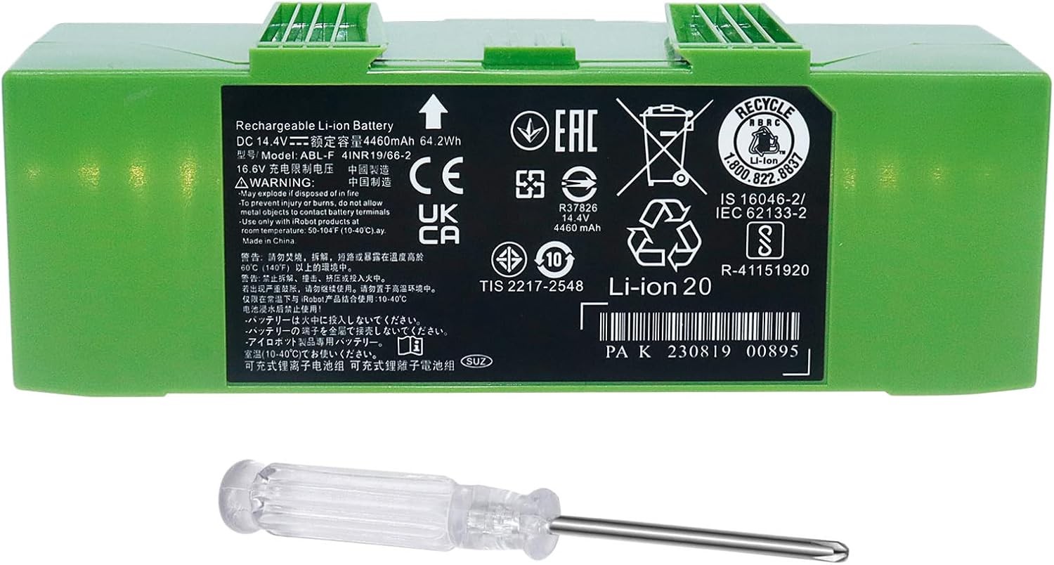 Battery Replacement Compatble with Roomba i e Series i3 i3 i4 i8 i8 i7 i7 j7 J9 gallery
