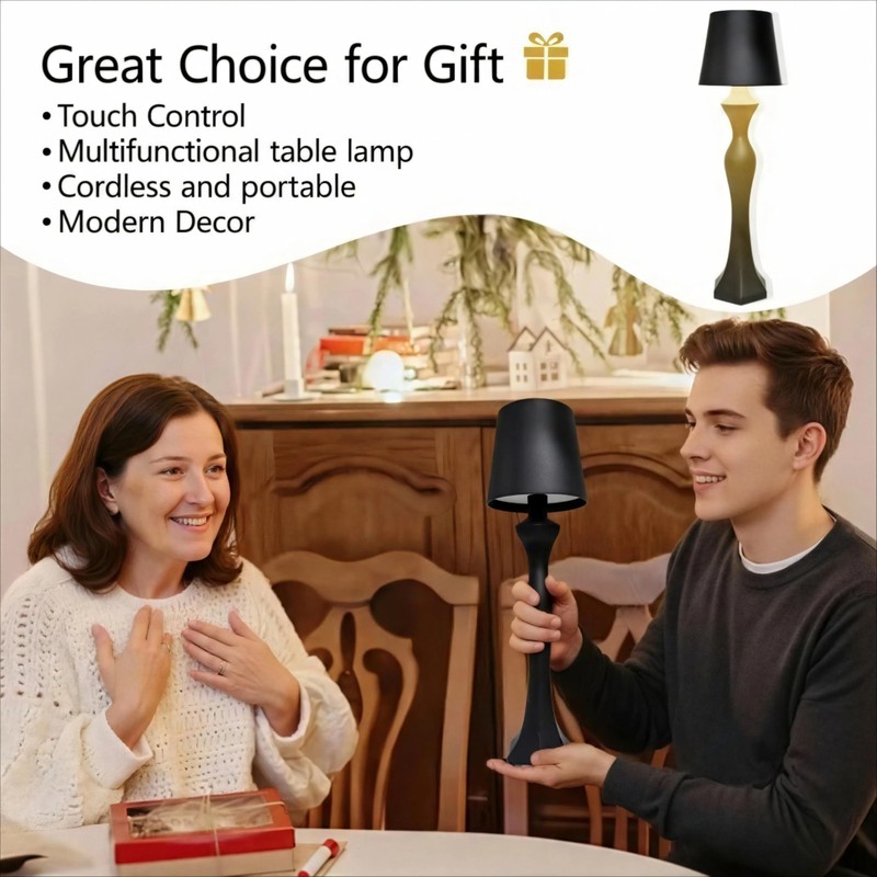 Cordless Table Lamp, 5200mAh Rechargeable Battery LED Touch wireless Lamp, 3 ... gallery