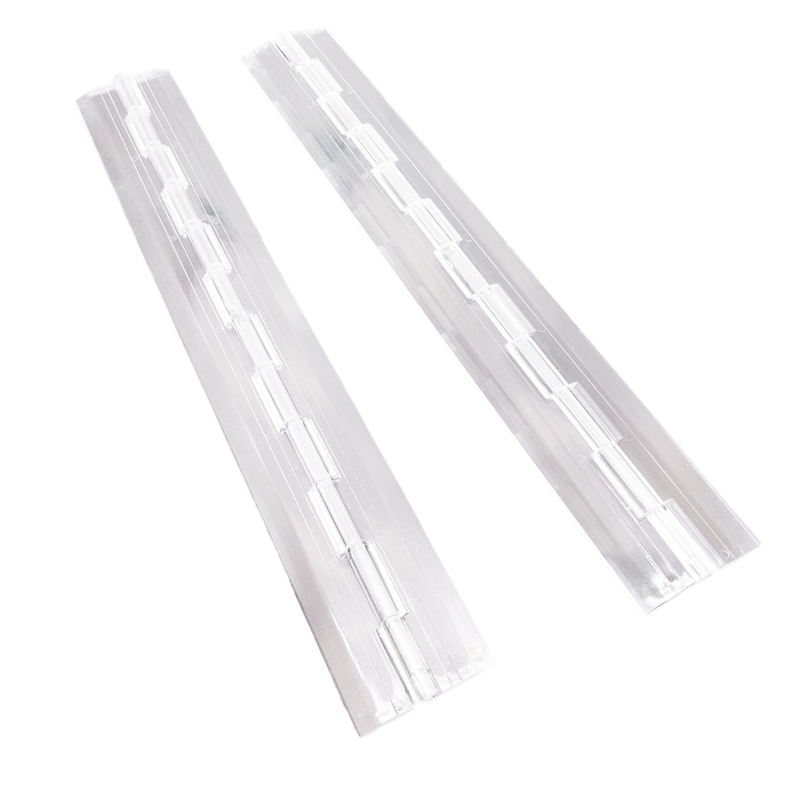 US Stock 2pcs Clear PMMA Acrylic Plastic Folding Plexiglass Hinge 300 x 45mm gallery