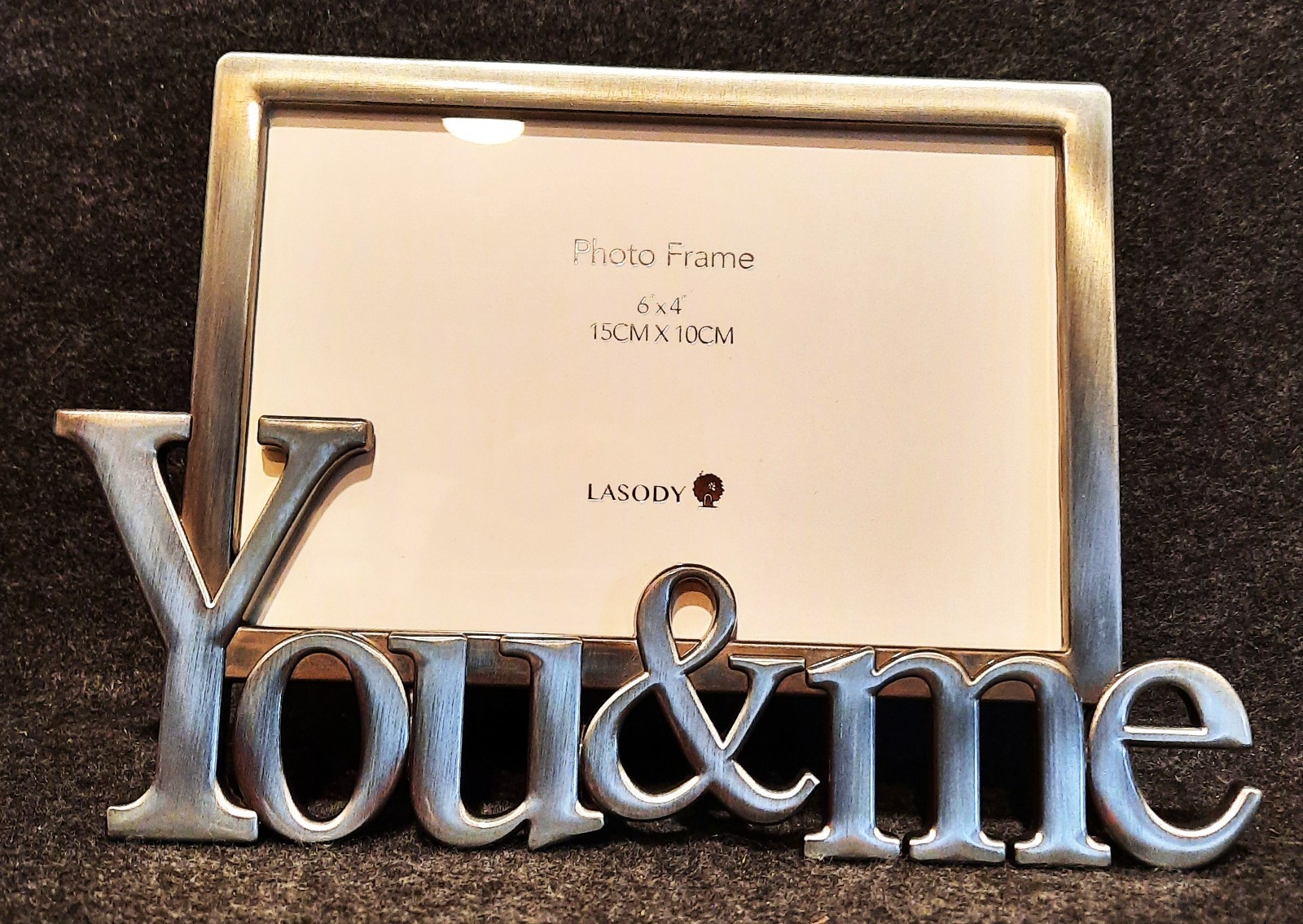 "You & Me" Rectangular Brushed Nickle Picture Frame For 6 X 4 Photos! gallery