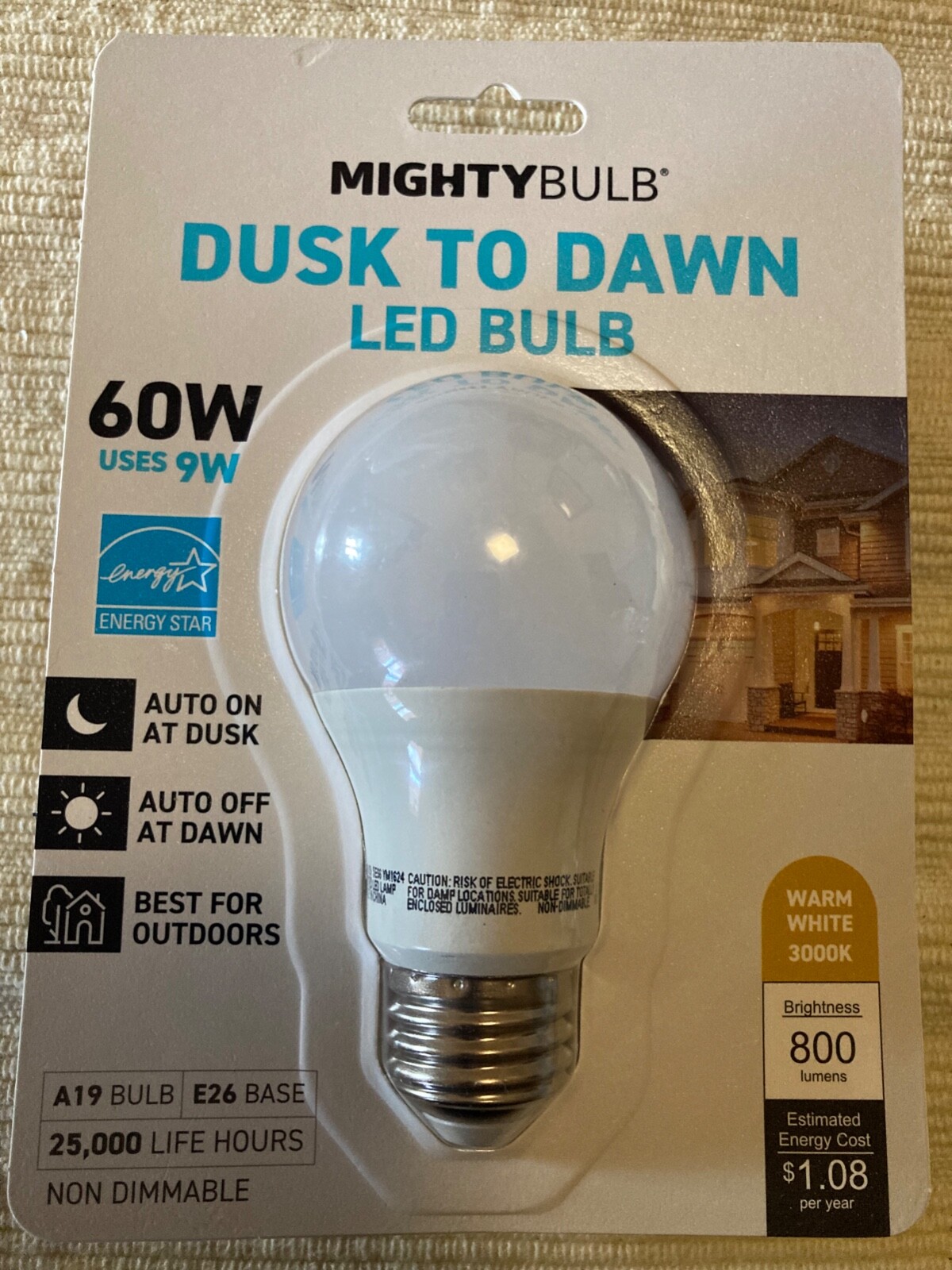 Mighty Bulb 9W LED Warm White 60 W Equivalent 25000 Hours 800 Lumens Medium Base gallery