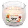 (2 pack) Mainstays White Rose & Peach 3 Wick Candle, 11.5 oz,Father's Day gallery