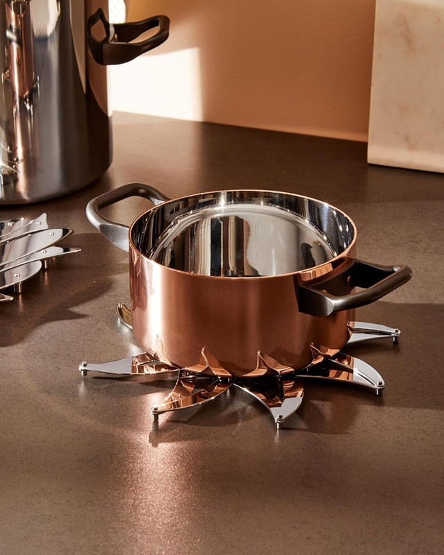 "Augh" Expanding Pan-Stand, NULL, Silver gallery
