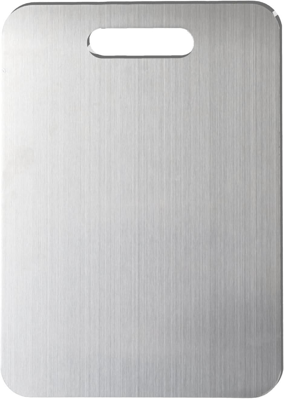 100% Pure Titanium Cutting Board for Kitchen Double Sided Non Toxic 18"L x 12"W gallery