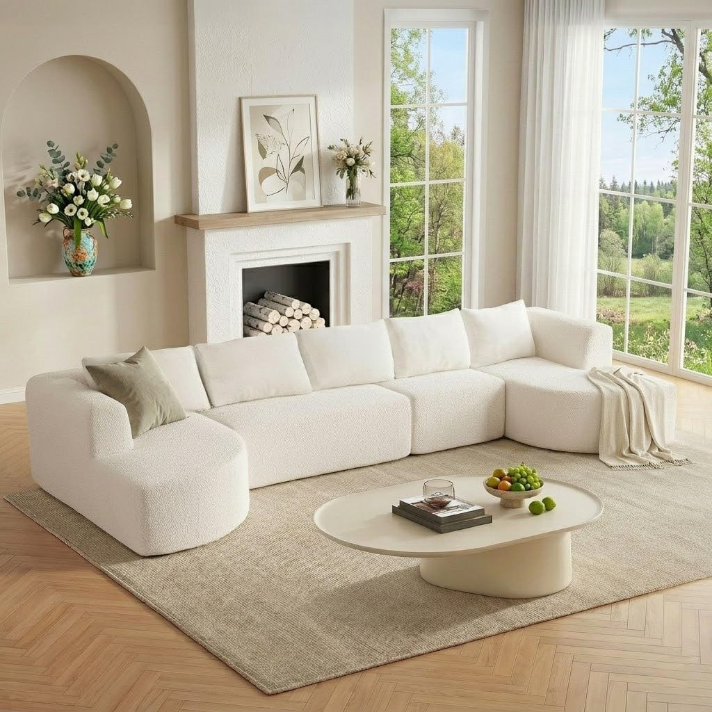 144" Oversized Sectional Sofa with Chaise Lounge, Boneless Couches for Living Ro gallery