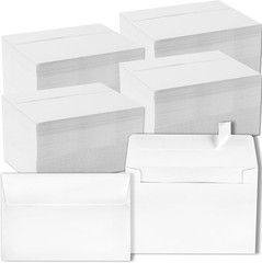 1000 Pack White A7 Self-Seal Envelopes – 5.25×7.25 for 5×7 Cards