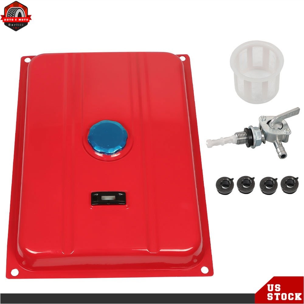 Universal 6.6 Gallon Gas Fuel Tank Generator Petcock Filter Gauge Cap gallery