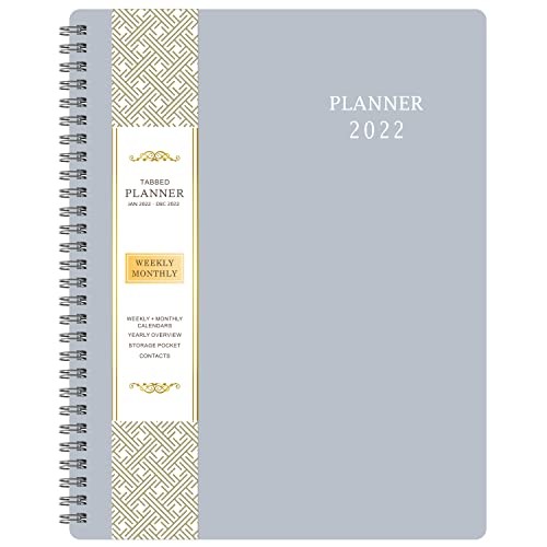 2022 Planner - Weekly & Monthly Planner 2022, Jan 2022- Dec 2022, 8" x Gray gallery