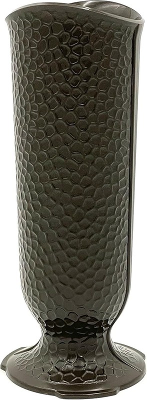 Ionic Vase - Replacement Cemetery Flower Vase - 4" D Base with 3 Flanges to L... gallery