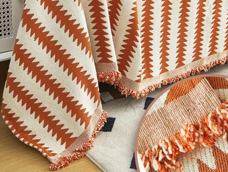 Protect Your Couch in Style with Tassel Double-Sided Slipcovers gallery