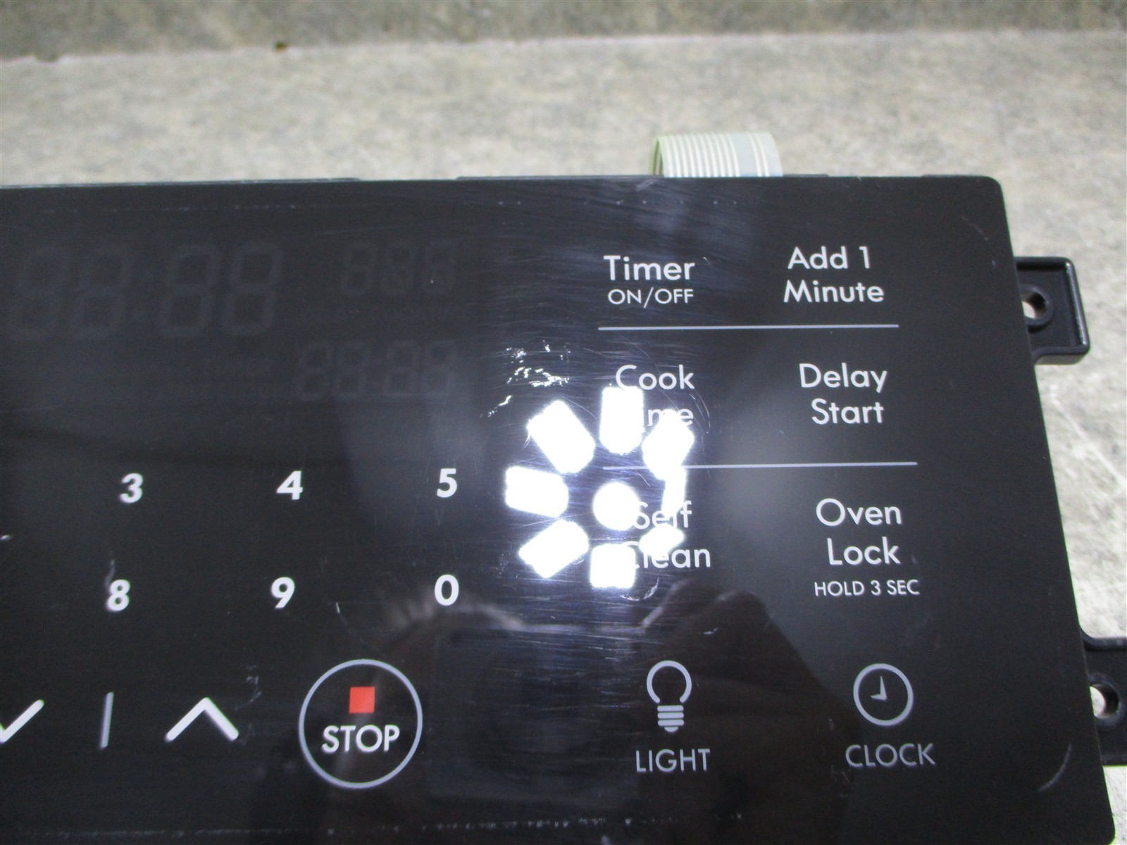 KENMORE RANGE CONTROL BOARD SCRATCHES/CRACKED TAB PART # 316650010 gallery