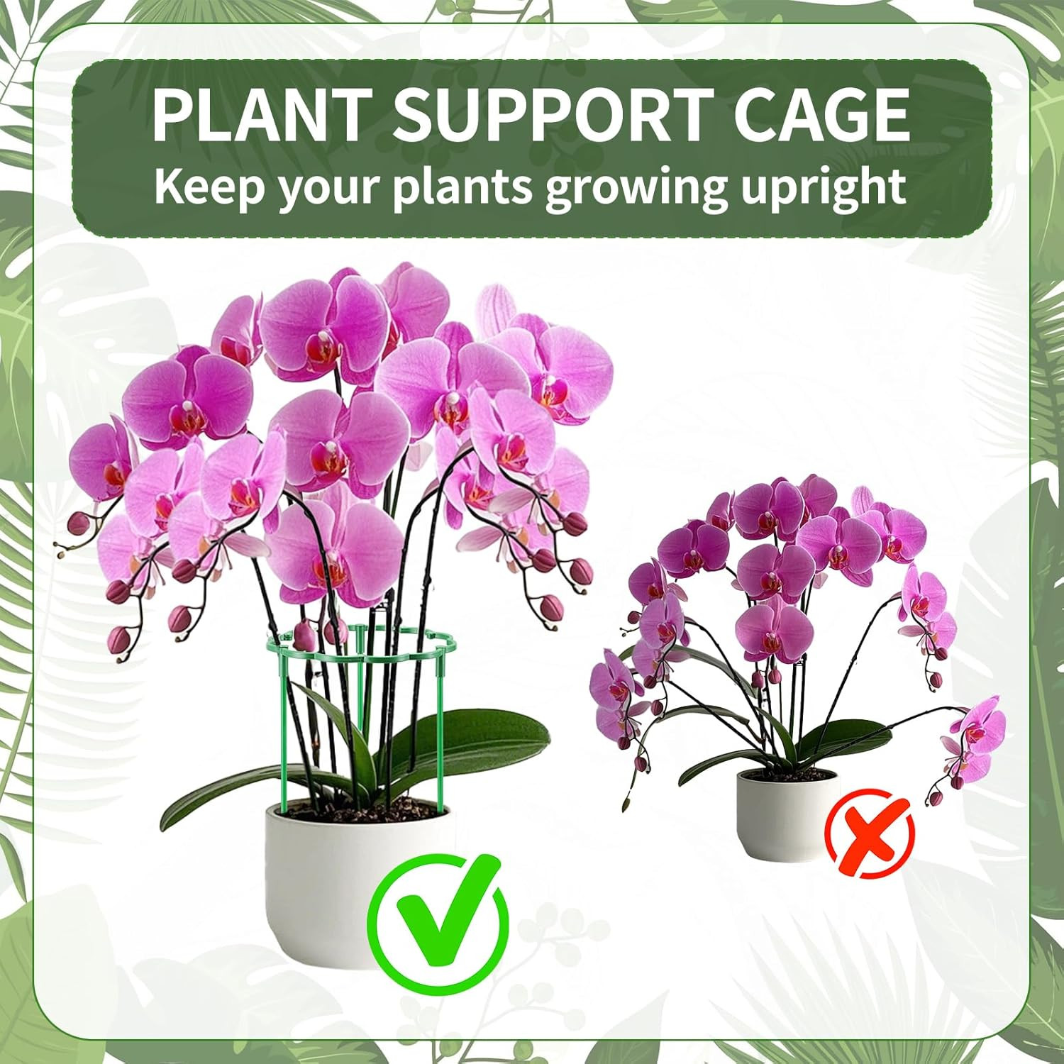 12 Pack Plant Support Stakes Sets - Versatile Plant Cages, Stackable Garden Flow gallery