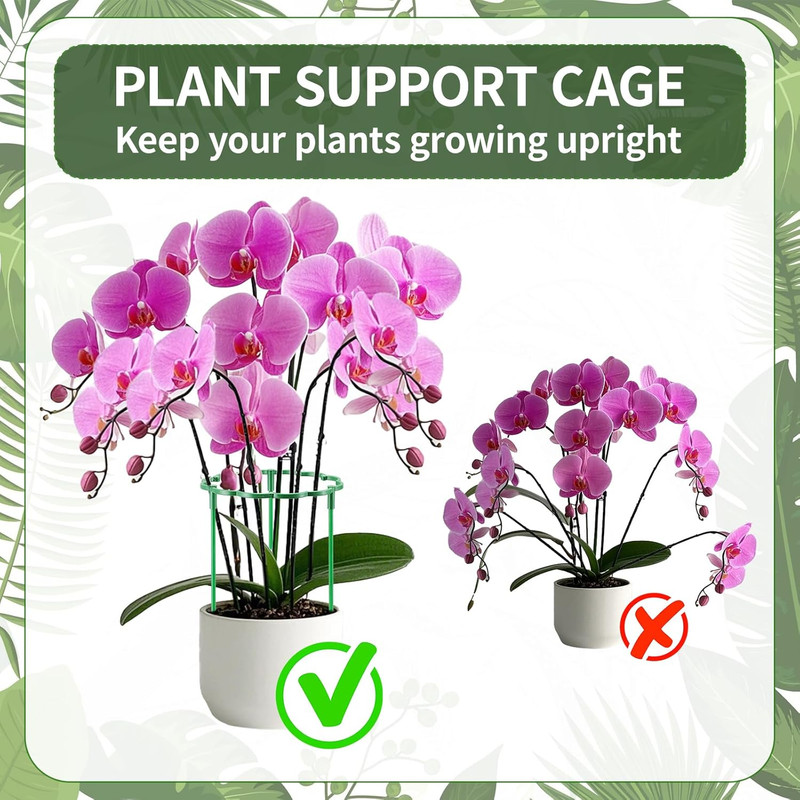 12 Pack Plant Support Stakes Sets - Versatile Plant Cages, Stackable Garden Flow gallery