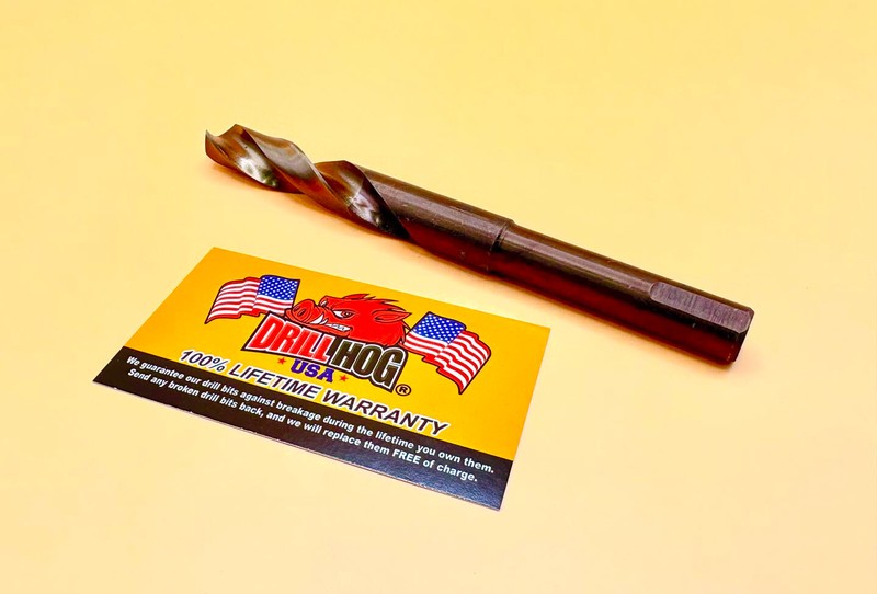 Drill Hog 9/16" Drill Bit 9/16" Silver & Deming Bit Cobalt HSS Lifetime Warranty gallery