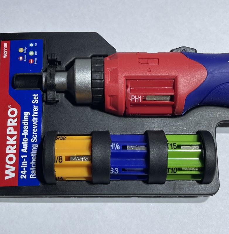 Workpro 24-in-1 Auto-Loading Ratcheting Screwdriver Set W021180 gallery