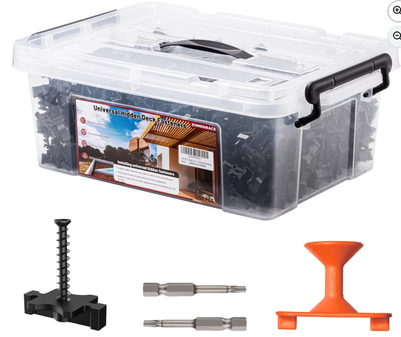 1250 PCS Hidden Deck Fasteners for Composite Decking BoardComposite Deck gallery