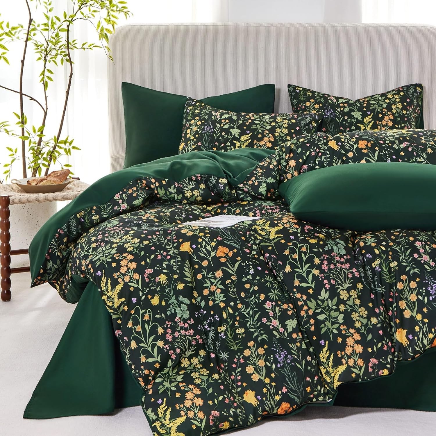 Wildflower Patterned,Elegant,Botanical Flower Style Comforter Sets - GG Home gallery