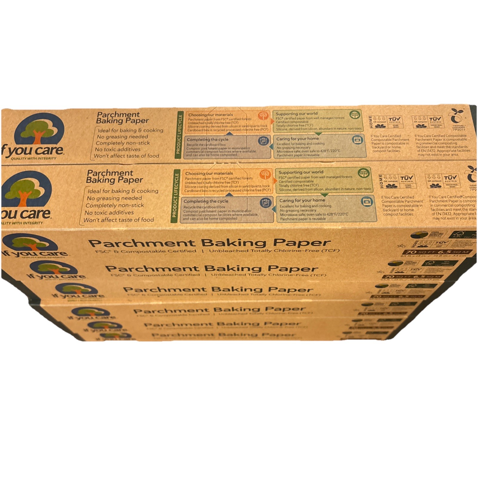 12-PACK If You Care Parchment Paper 70 SQ FT Each Eco-Friendly Baking Unbleached gallery