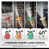 DNA Motoring 4Pcs 0° 15° 25° 40° 2.5GPM High Pressure Washer Nozzle Tips Set gallery