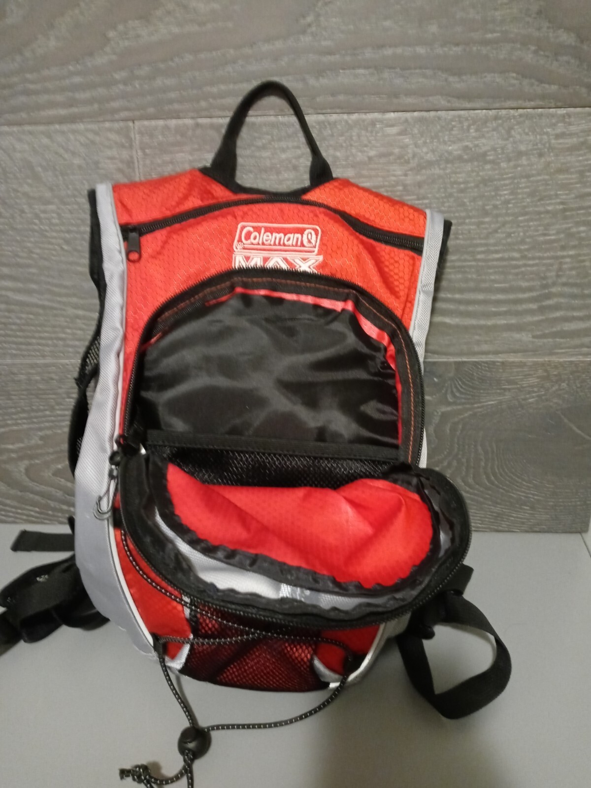 Coleman Max Mens 2L Hydration Hiking Backpack Red Gray  4