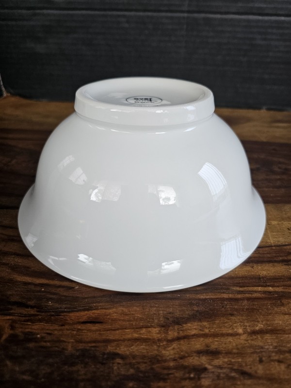 Over and Back White Porcelain 10" Round Footed Pasta Salad Fruit Serving Bowl gallery