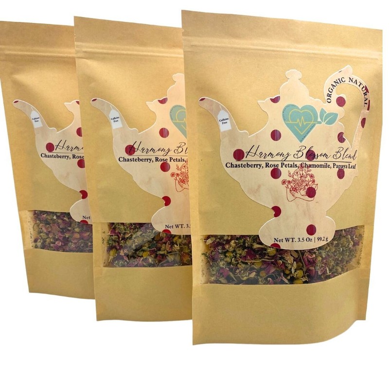 Balancing Herb Blend Chasteberry, Rose, Papaya Leaf Tea Loose Herb Infuse 3.5 oz gallery