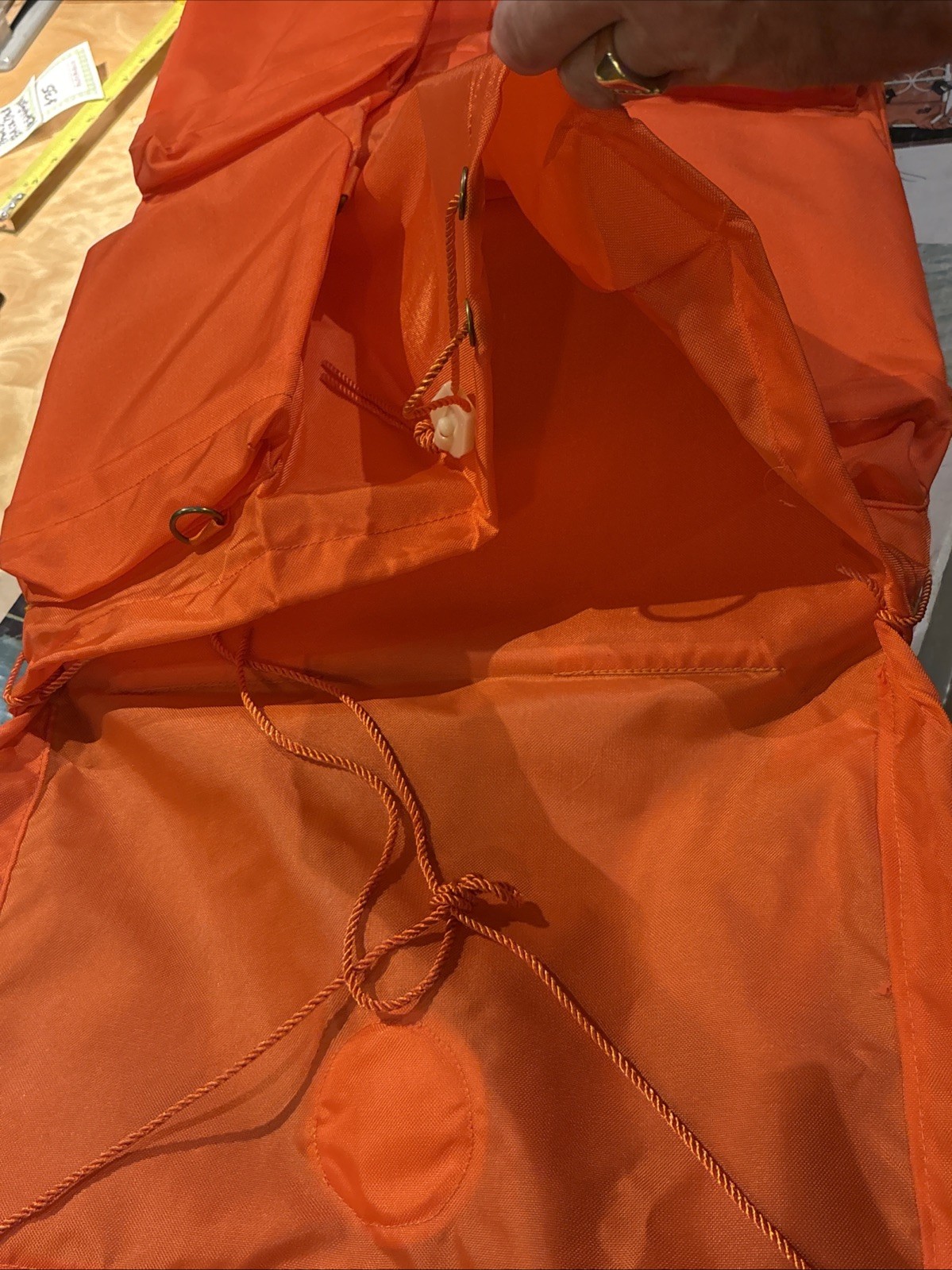 Powco 1970’s Orange Backpack W Frame In Original Box 5