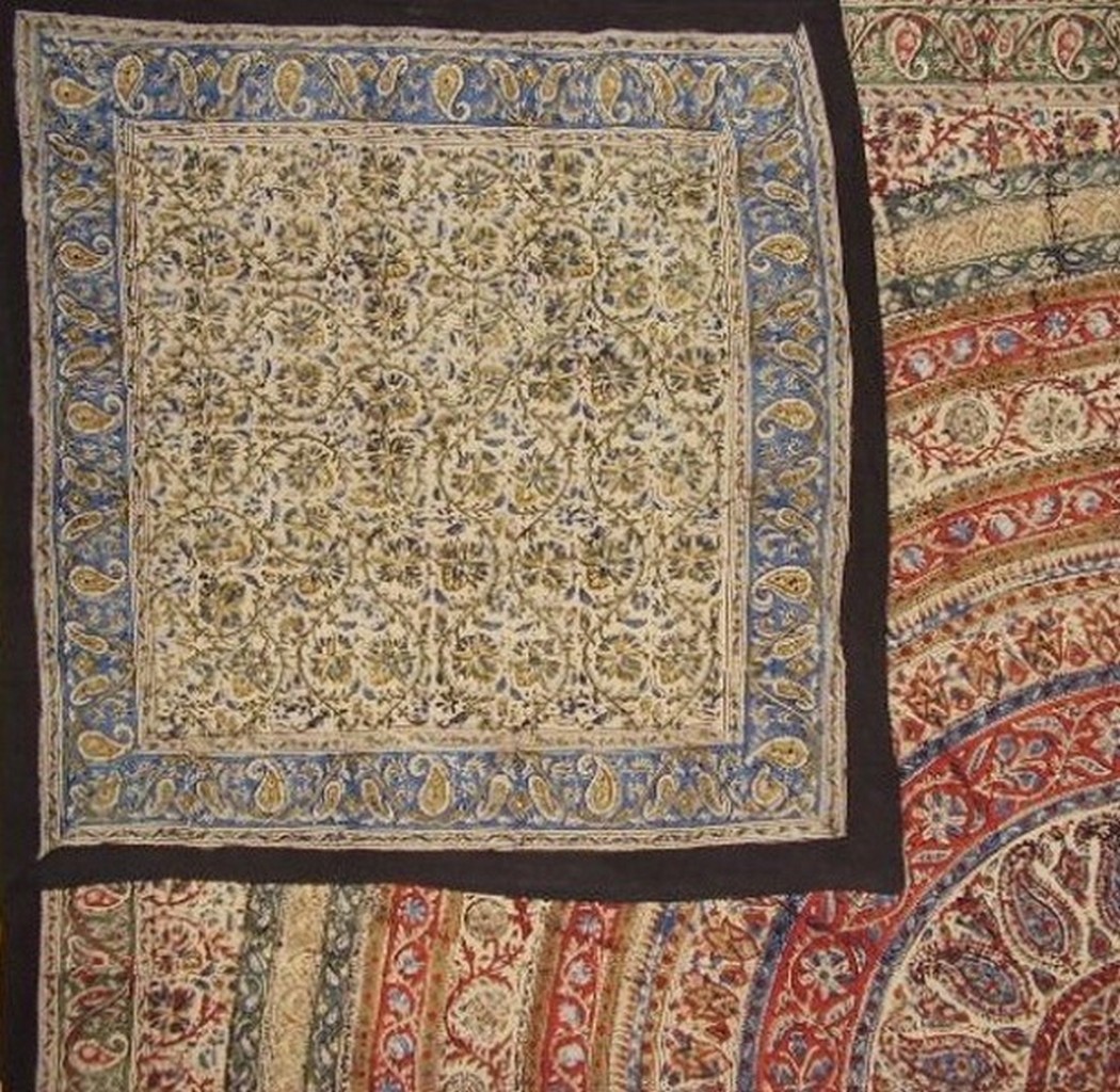 Kalamkari Block Print Reversible Duvet Cover Cotton 92" x 88" Fits Full-Queen gallery