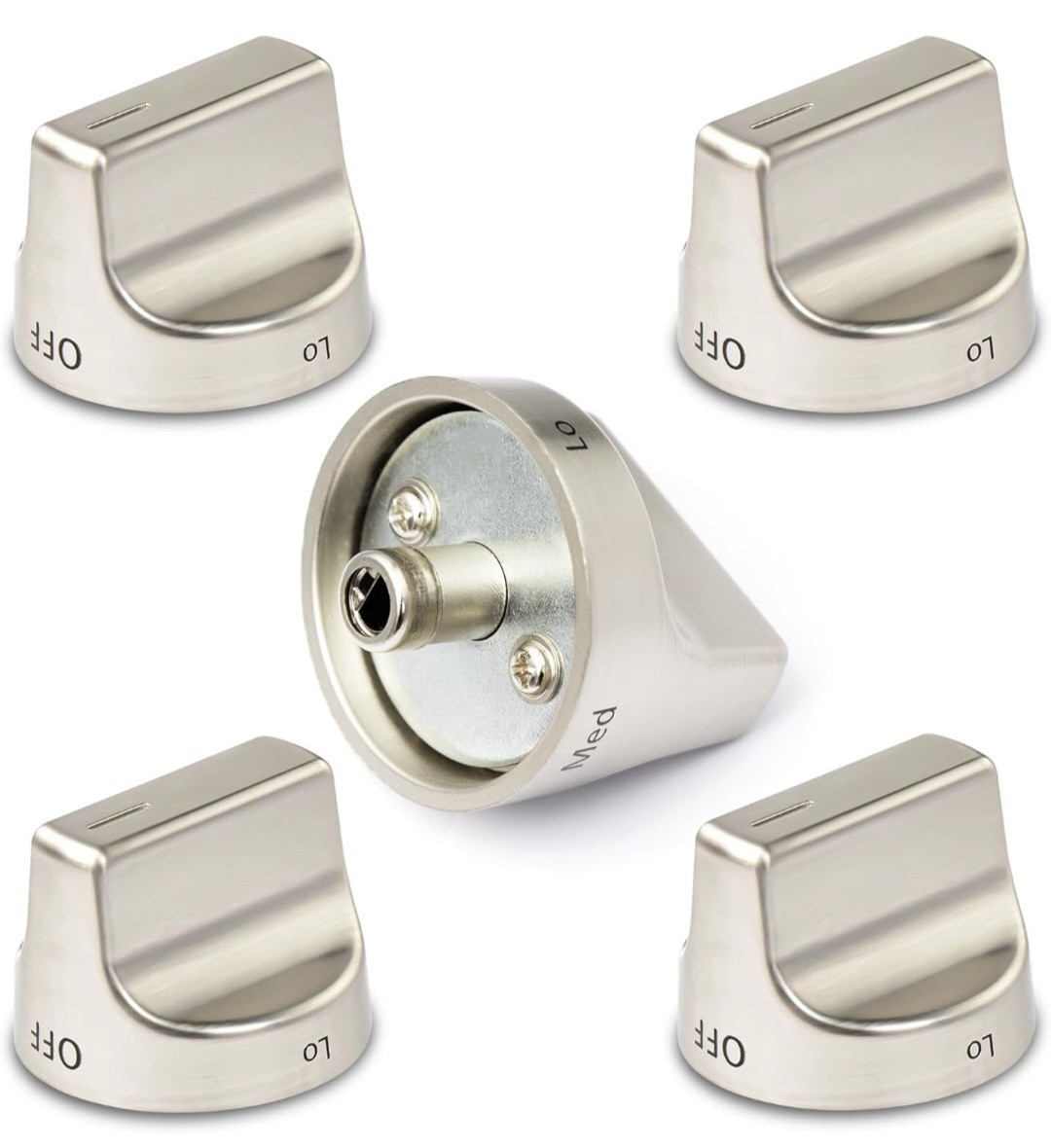 5 Pcs W11239985 W10850015 Stove Control Knob Compatible Whirlpool Gas gallery