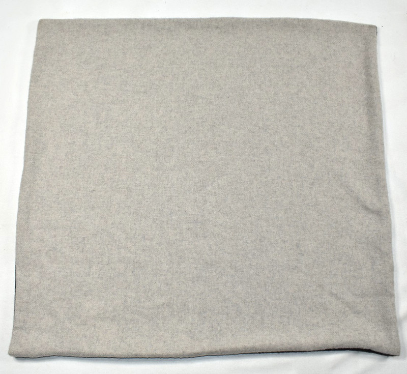 Williams Sonoma SAMPLE Reversible Double Face Cashmere Pillow Cover Black 22x22 gallery