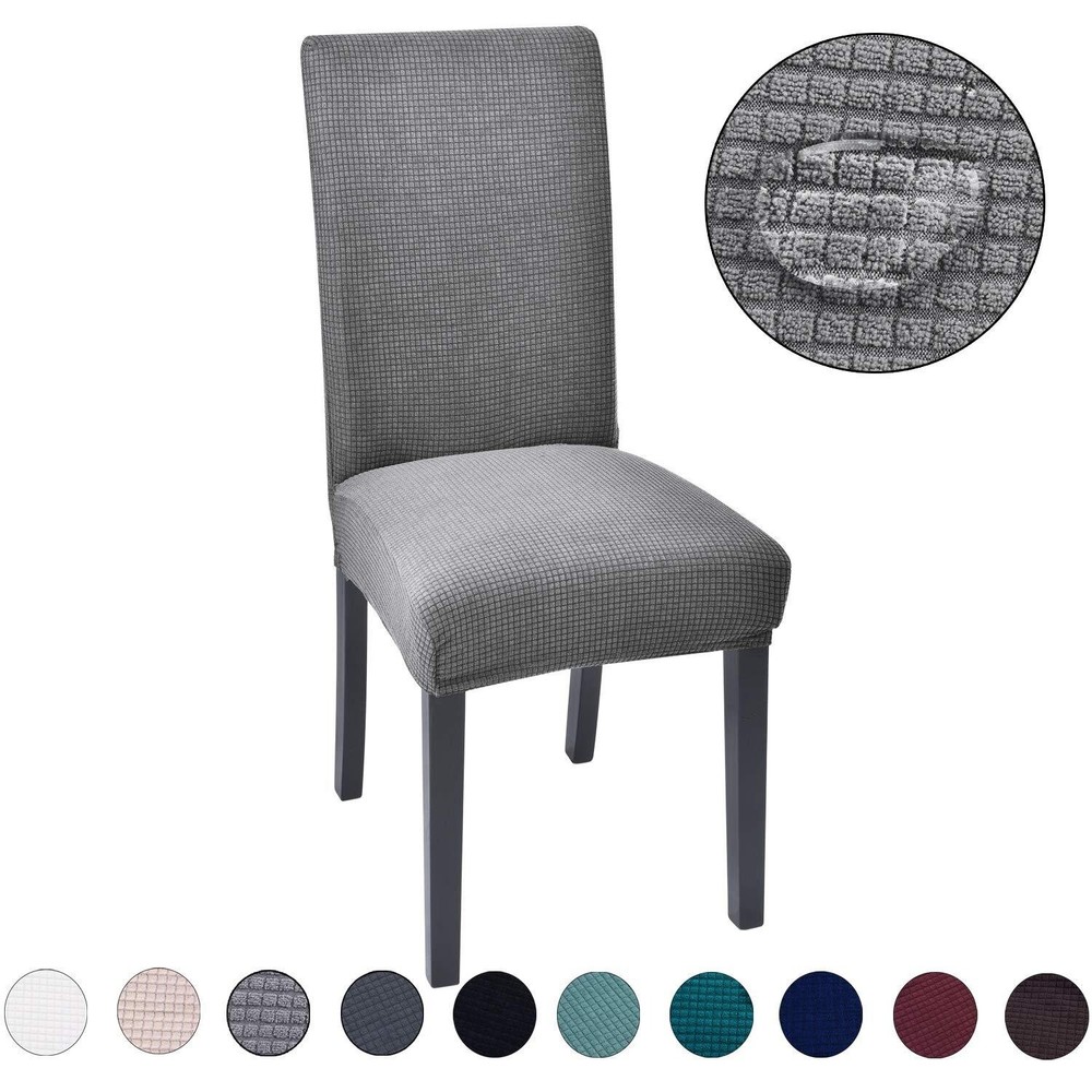 4/6 Pieces Restaurant Chair Covers Elastic Corn Kernel Decorative Protectors