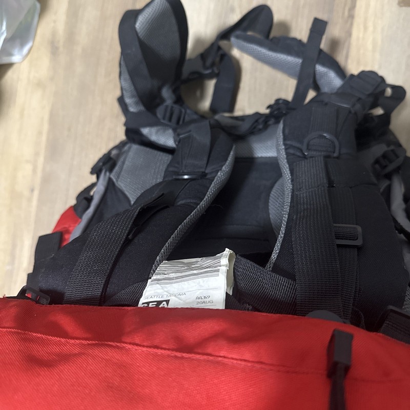 Coleman Max Internal Frame Hiking Backpack Red Black Gray Camping Tactical 5