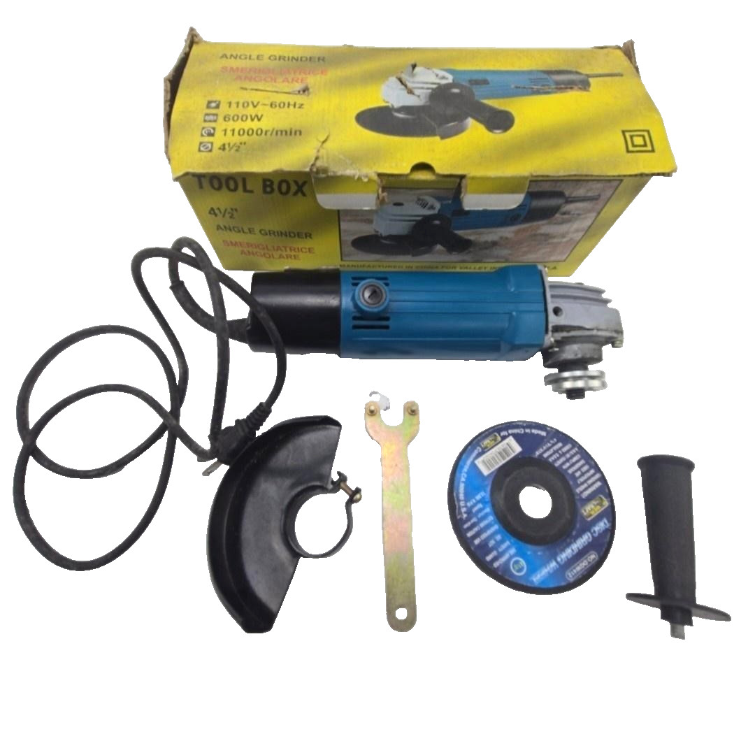 Tool Box S1M-115A 4-1/2 In Angle Grinder 600W 110V Corded Electric Blue gallery