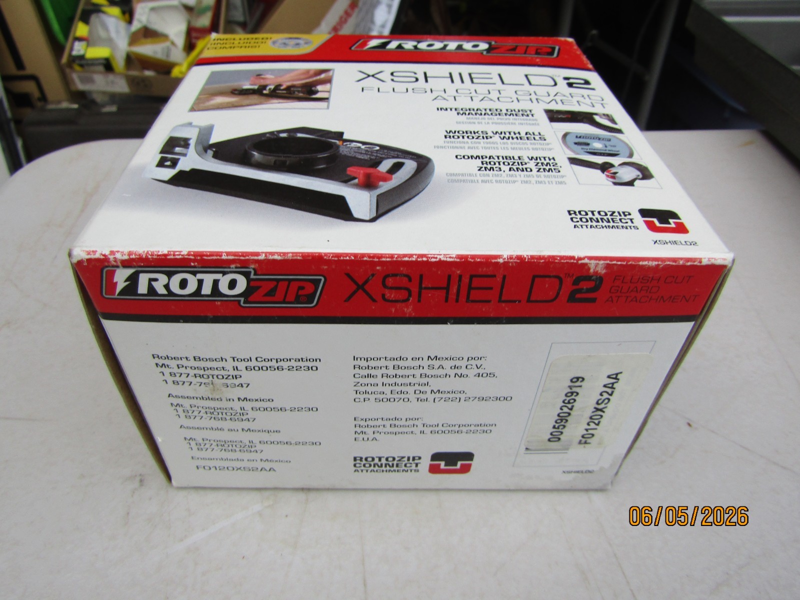 Rotozip XShield 2 Flush Cut Guard Attachment NEW Factory Sealed NOS gallery