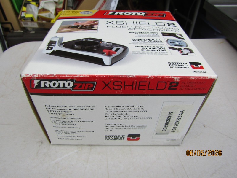 Rotozip XShield 2 Flush Cut Guard Attachment NEW Factory Sealed NOS gallery