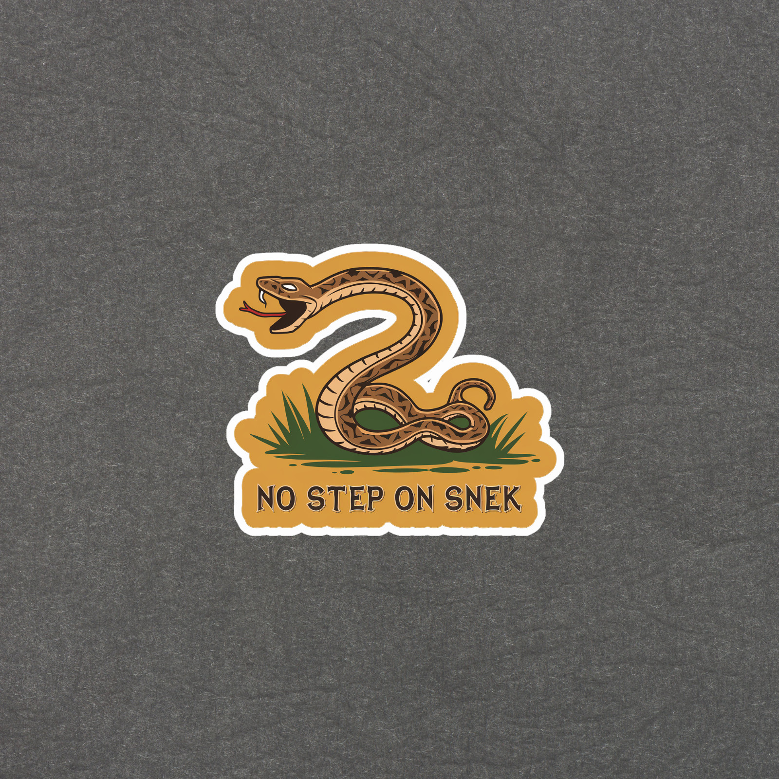 No Step On Snek Funny Snake Meme Sticker, Liberty Gadsden Flag Parody #3602 gallery