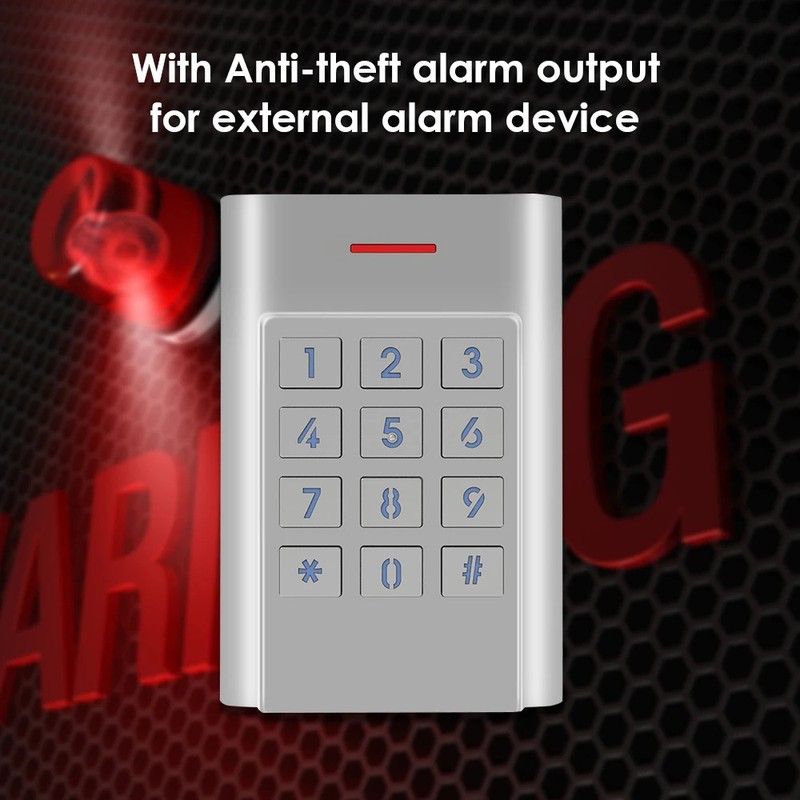 Access Control Keypad K5 IP66 Waterproof Zinc Alloy 1K User Door Security System gallery
