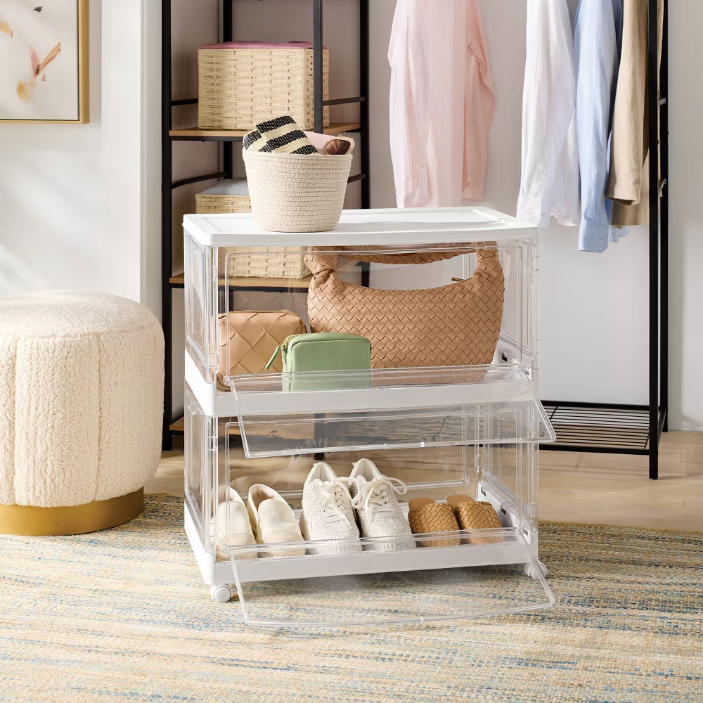 Rectangular Stackable Collapsible with Doors - Brightroom gallery
