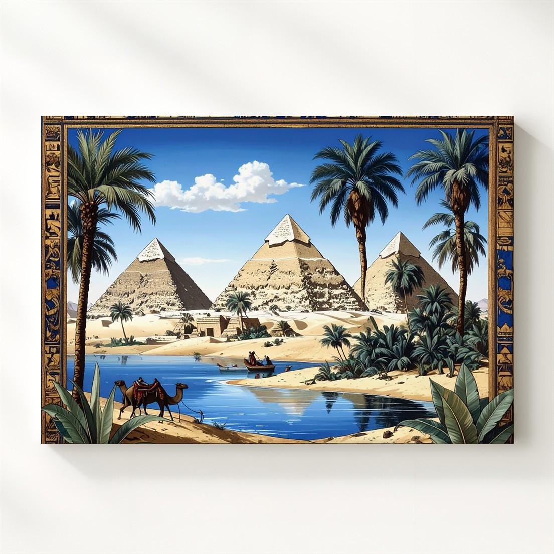 Egyptian Pyramids Tapestry Canvas Classical Ancient Egypt Wall Art gallery