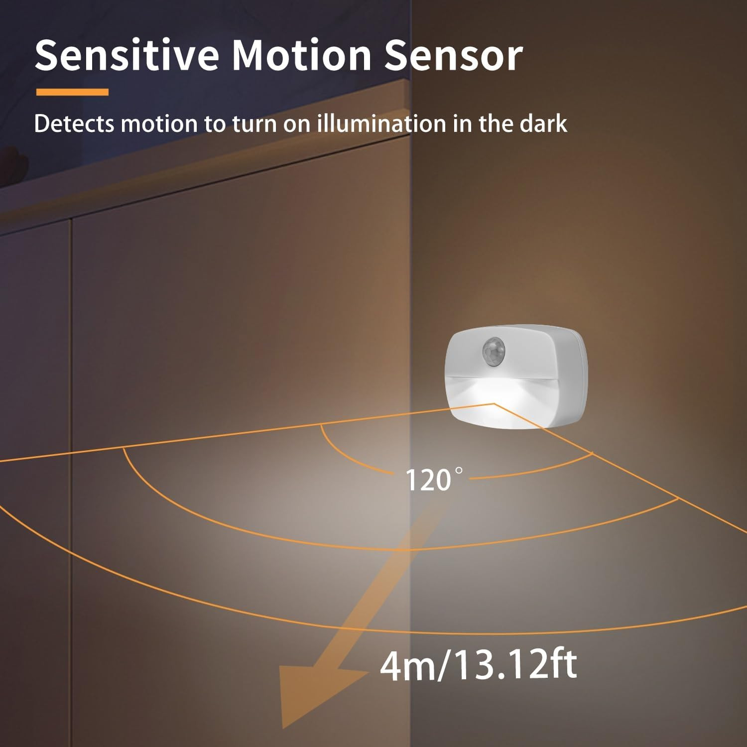 Motion Sensor Light Indoor Led Night Light Stick on Nightlight Battery Operated gallery